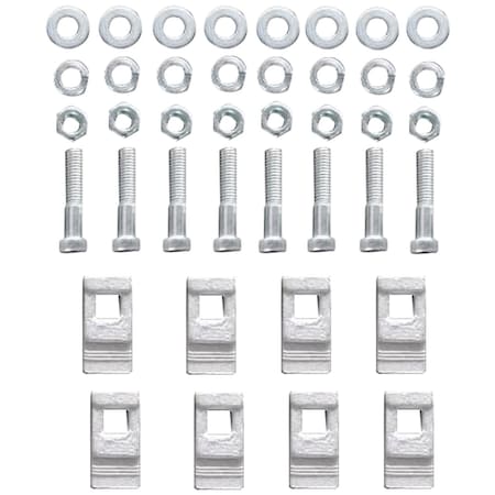 Global Industrial Replacement Clamp I-Beam Mounting Kit for Gantry Cranes, 8PK 293209
